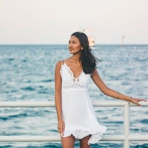 WHITE FREE PEOPLE DRESS W TAGS
